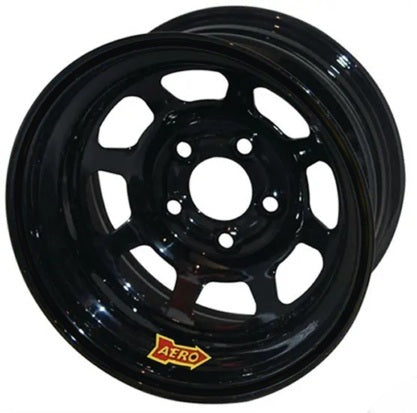 AERO RACE WHEELS 51-104740RF 15x10 Steel Wheel with Black Powder Coat Finish and 5x4.75 Bolt Pattern