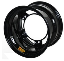 Aero Race Wheels 51-180540 15x8 Steel Wheel with 4-Inch Backspace and Black Powder Coat Finish