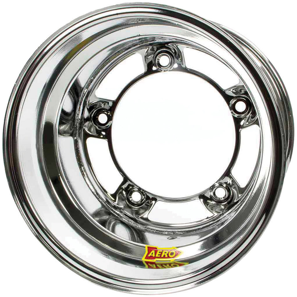 Aero Race Wheels 51-200520RF 15x10 Inch Steel Wheel with 2 Inch Backspace and Wide 5 Bolt Pattern Chrome Finish