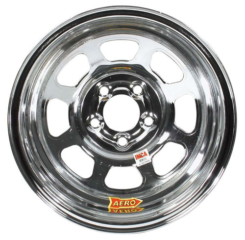 AERO RACE WHEELS 52-284720 15x8 Inch Steel Chrome Wheel with 2 Inch Backspace and 5x4.75 Bolt Pattern