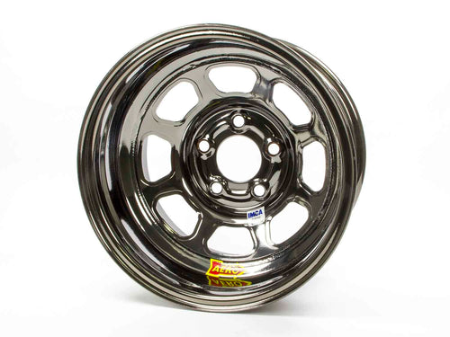Aero Race Wheels 52-985020BLK 15x8 Inch Steel Wheel with Black Chrome Finish and 5x5 Bolt Pattern