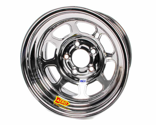 AERO RACE WHEELS 52-985030BLK 15x8 Steel Wheel with Black Chrome Finish and 5x5 Bolt Pattern