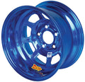 Aero Race Wheels 52-985040BLU 15x8 Inch Steel Wheel with Blue Chrome Finish and 5x5 Inch Bolt Pattern