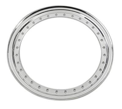 AERO RACE WHEELS 54-500004 Outer Beadlock Ring for 15-Inch Steel Wheels, Chrome Finish