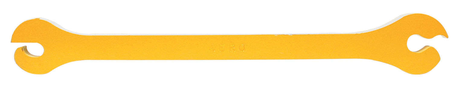 AERO RACE WHEELS 54-500005 Rim Wrench for Straightening Outer Edges, Steel, Yellow Powder Coat