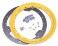 Aero Race Wheels Beadlock Kit 54-500007 for 15-Inch Steel Wheels with Weld-On Inner Ring and Hardware, Yellow Finish