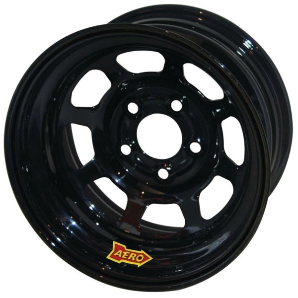 Aero Race Wheels 56-185020 15x8 Inch Steel Wheel with Black Powder Coat Finish and 5x5.00 Bolt Pattern