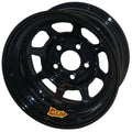 Aero Race Wheels 56-185030 15x8 Inch Steel Wheel with 3 Inch Backspace and 5x5 Bolt Pattern, Black Powder Coat Finish