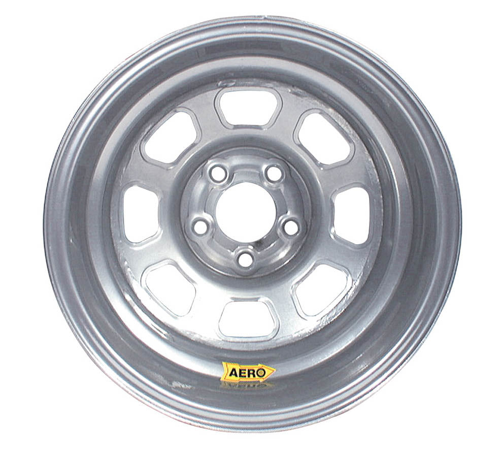 AERO RACE WHEELS 58-004730 15x10 Inch Steel Wheel with Silver Powder Coat Finish