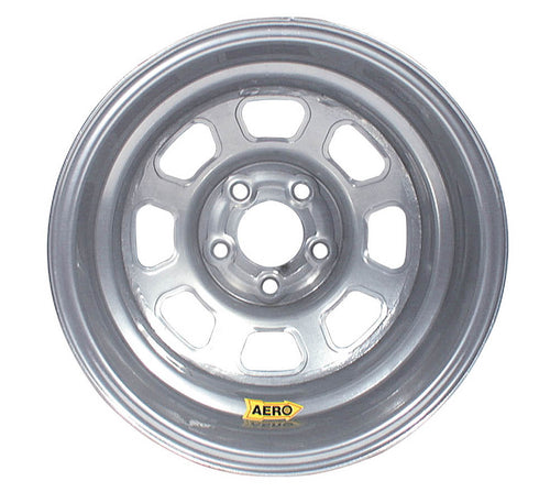 AERO RACE WHEELS 58-004730 15x10 Inch Steel Wheel with Silver Powder Coat Finish