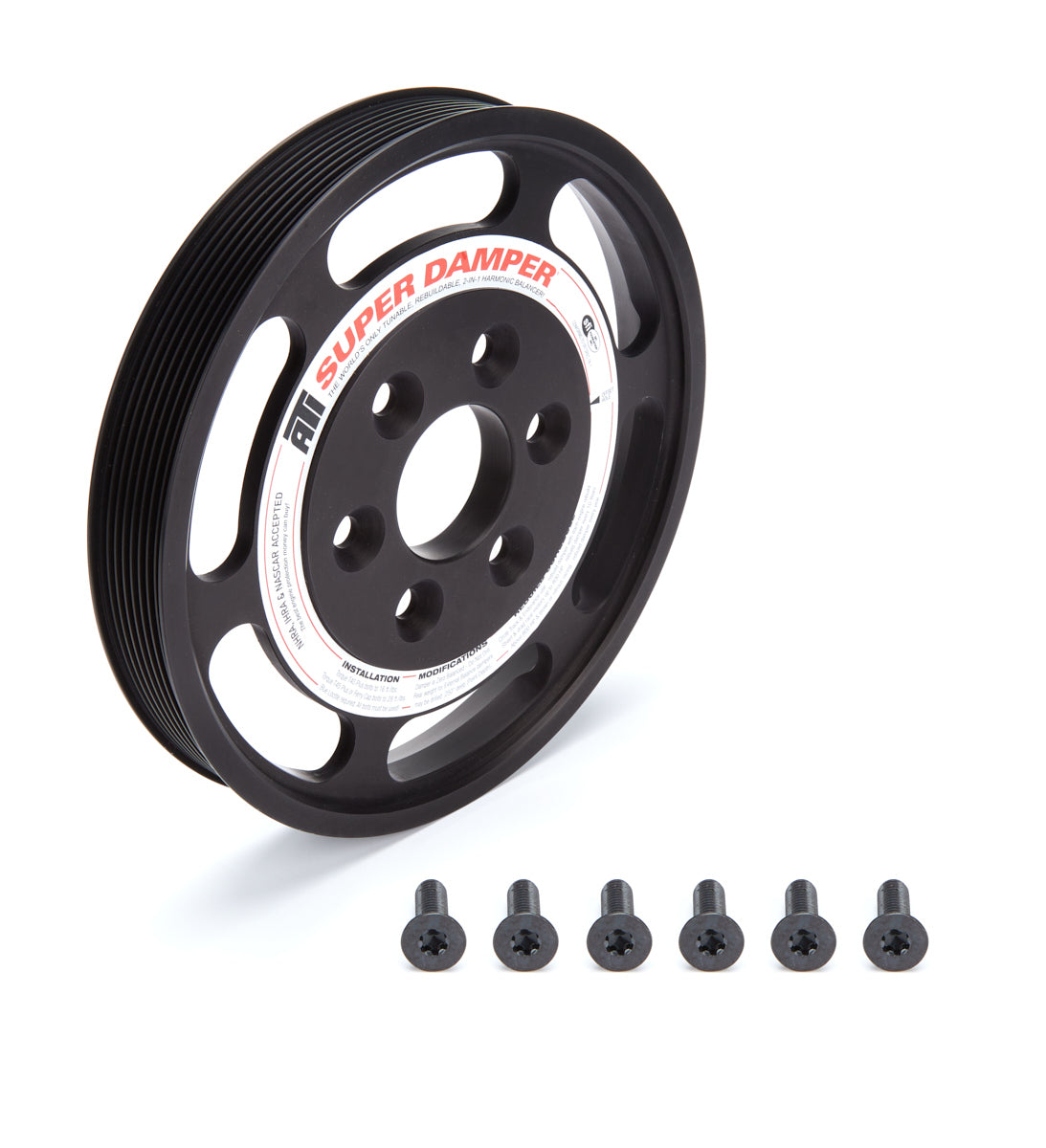 ATI Performance 916163-10 Supercharger Pulley 8.8 Inch Diameter, 8-Rib for GM GenV LT-Series Engines