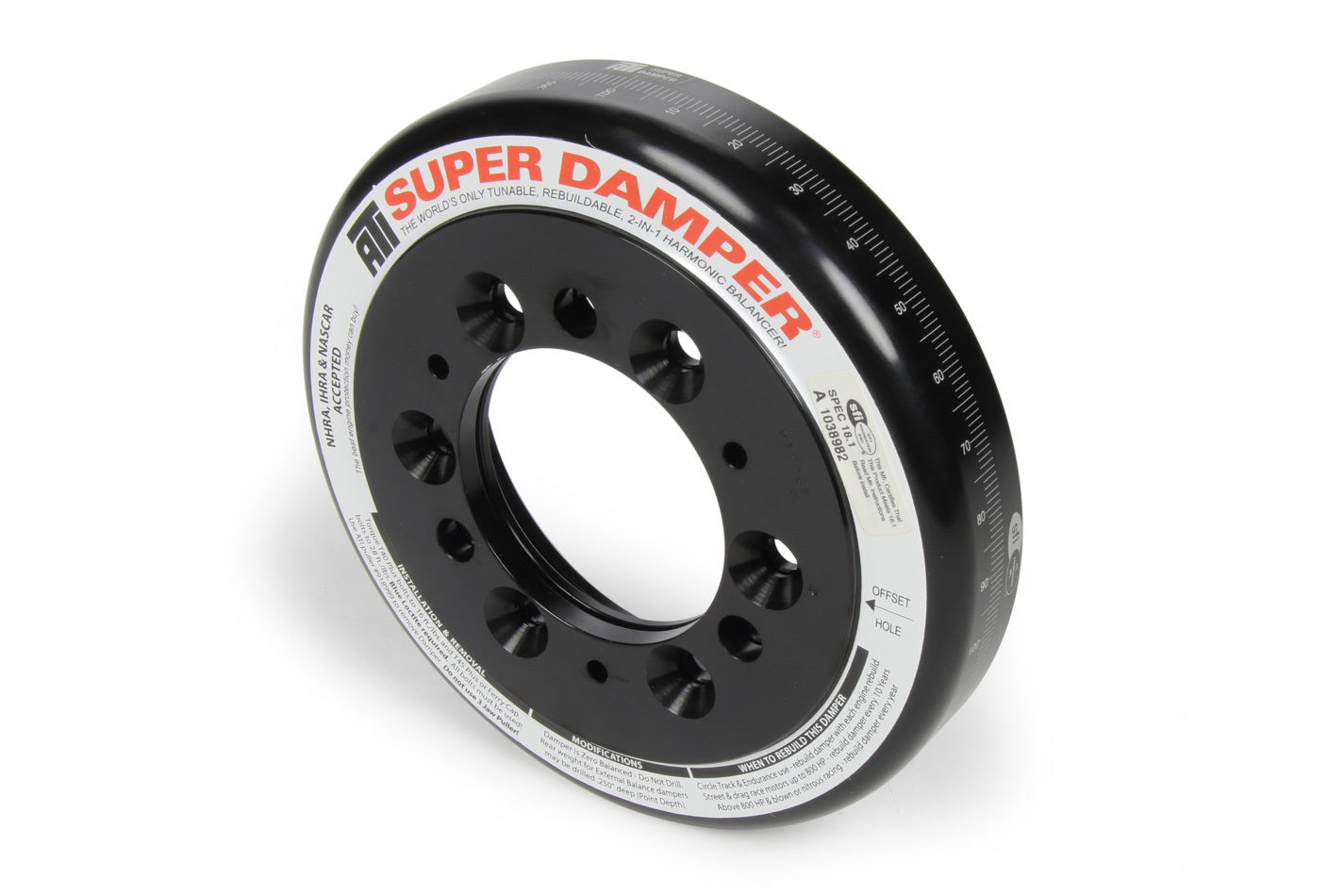 ATI Performance 917050 Aluminum Harmonic Balancer Shell with Chevy Front Fitment, 6.325 Inch OD