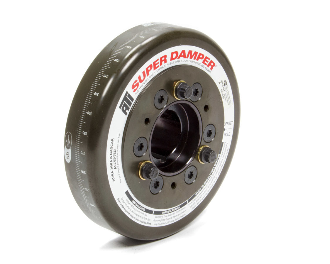 ATI Performance BBC 7-Inch Harmonic Damper SFI 18.1 Dual Keyway Steel Black Oxide