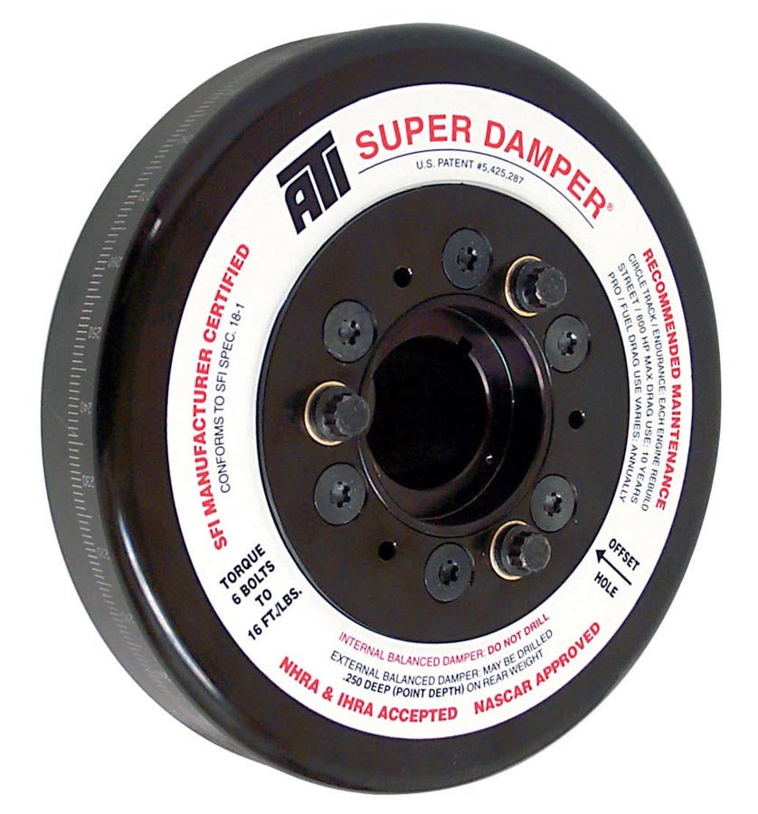 ATI Performance BBC 8.074 Inch Harmonic Damper with Steel Construction and Black Oxide Finish