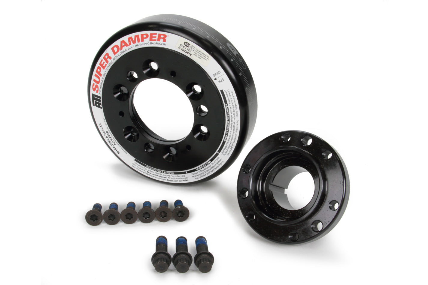 ATI Performance GM LS Series 6.325 Inch Harmonic Balancer with Internal Balance and Black Oxide Finish