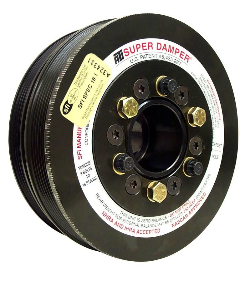 ATI Performance LS1 Harmonic Damper 7.48 Inch OD SFI 18.1 Steel Black Oxide for GM LS-Series