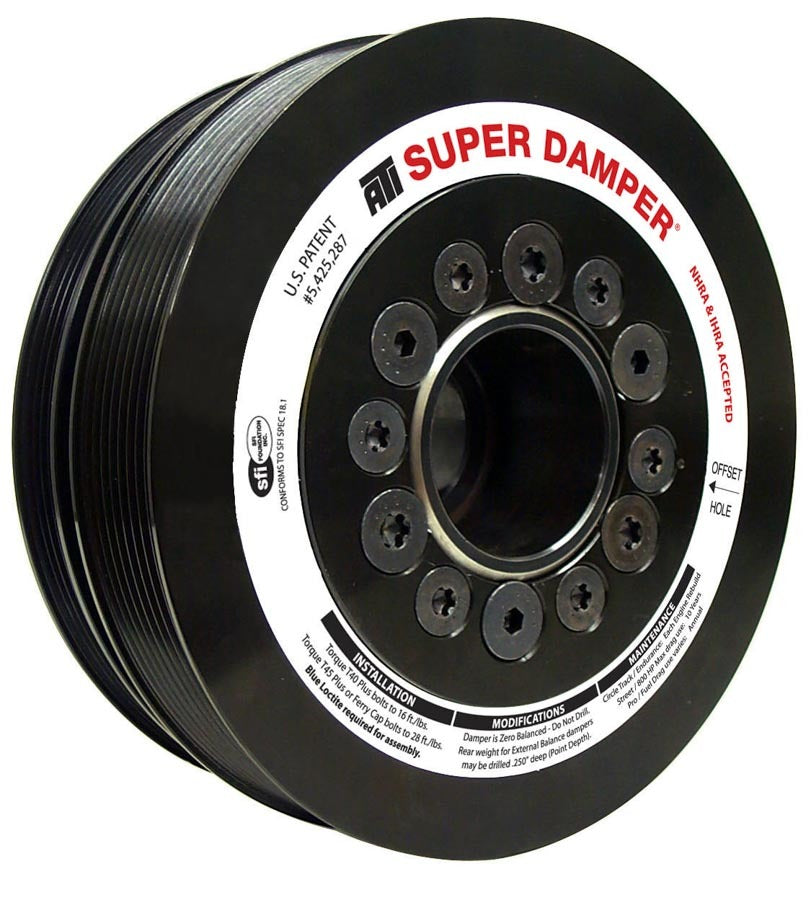 ATI Performance LS1 7.5 Inch Harmonic Damper with SFI 18.1 Certification and AC Pulley