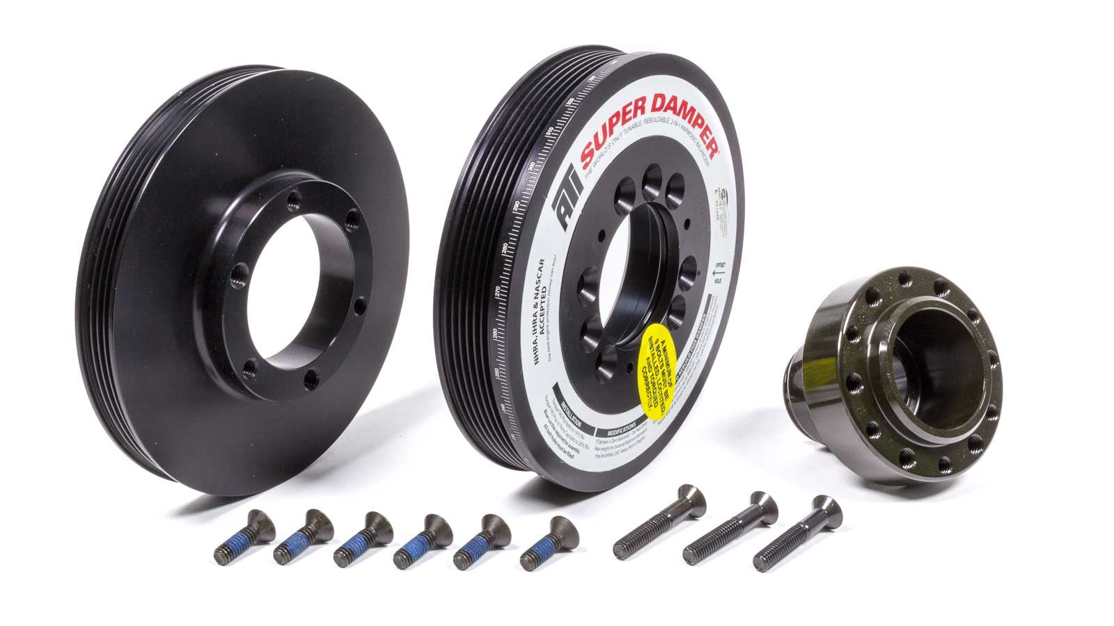 ATI Performance GM LS Series Harmonic Damper 7.48 Inch Serpentine Super Damper with Aluminum and Steel Construction