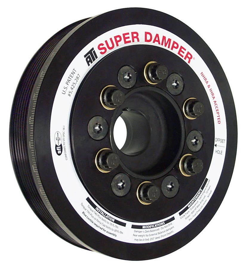 ATI Performance LS1 6.78-Inch Harmonic Damper with Serpentine Super Damper Design and AC Pulley