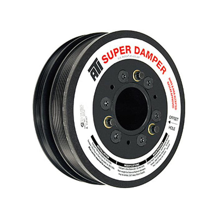 ATI Performance LS1 Harmonic Damper 6.78 Inch Serpentine Super Damper Black Aluminum and Steel