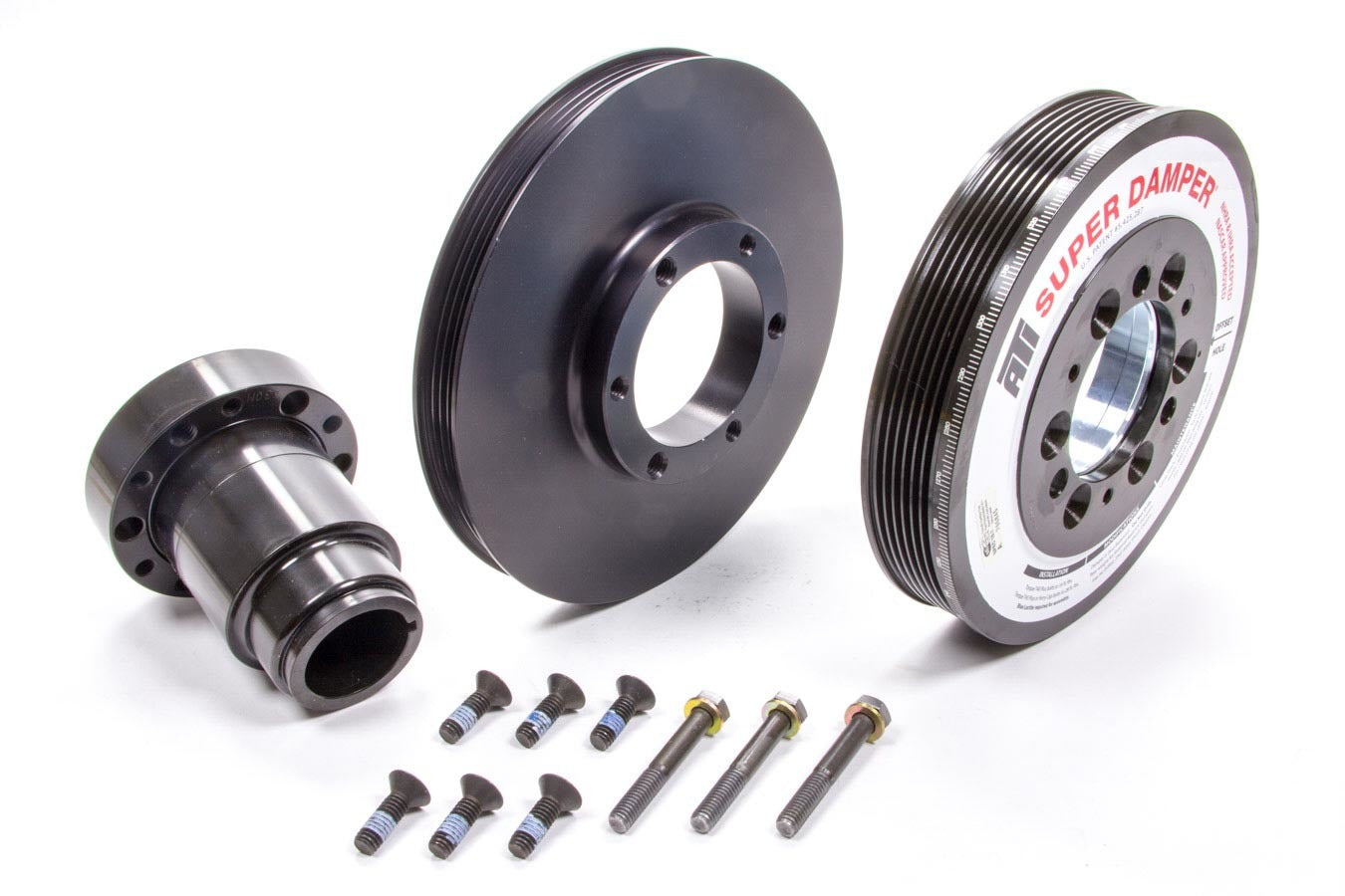 ATI Performance LS1 LS2 7.425 Inch Harmonic Damper with Steel Serpentine Super Damper and AC Pulley