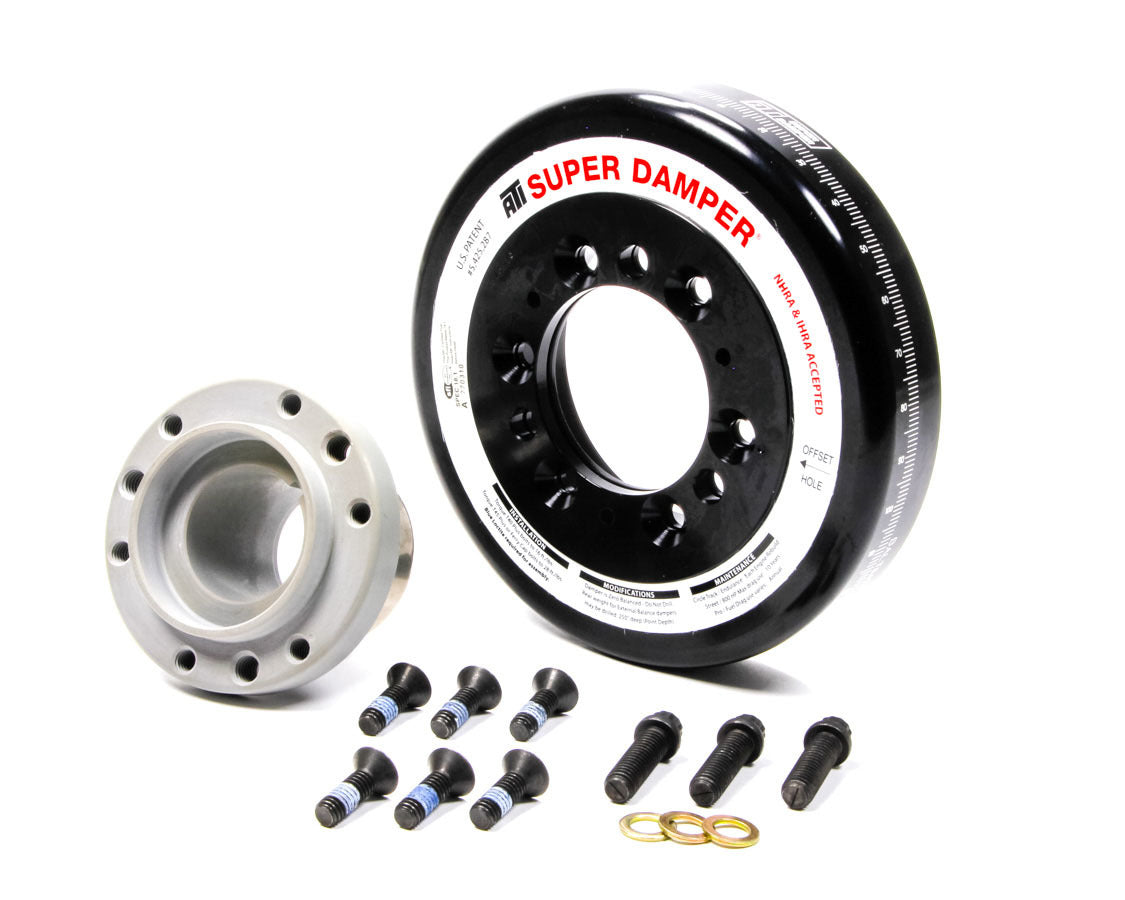 ATI Performance BBC 917310 Harmonic Balancer, 7.074 Inch OD, Aluminum, Black Oxide Finish, Internal Balance for Big Block Chevy Engines