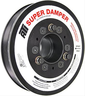 ATI Performance 917314 Super Damper for GM GenV LT-Series Engines, 7.48 Inch OD, Aluminum and Steel Construction, Black Finish