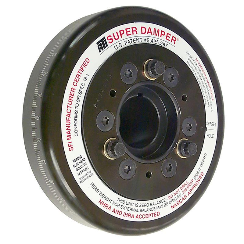 ATI Performance Super Damper Harmonic Balancer for Mopar B and RB-Series Engines, 7.074 Inch Diameter, Steel with Black Oxide Finish
