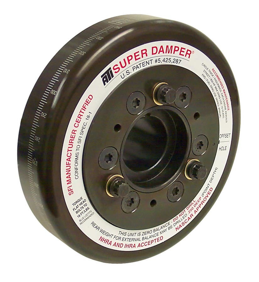 ATI Performance SBF 7.074 Inch Harmonic Damper with Steel Construction and Black Oxide Finish