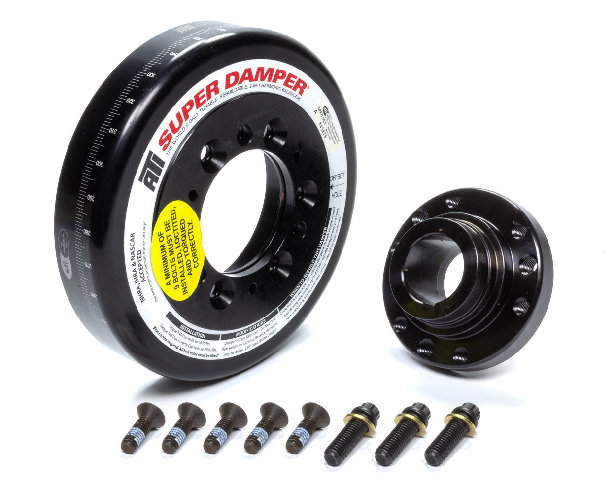 ATI Performance BBF Harmonic Damper SFI 18.1 for Big Block Ford, 7.074 Inch Diameter, Aluminum and Steel Construction