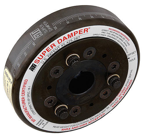 ATI Performance SBC Harmonic Damper with SFI 18.1 Certification, 7.074 Inch Outer Diameter, Steel, Black Oxide Finish, Internal Balance for Small Block Chevy Engines