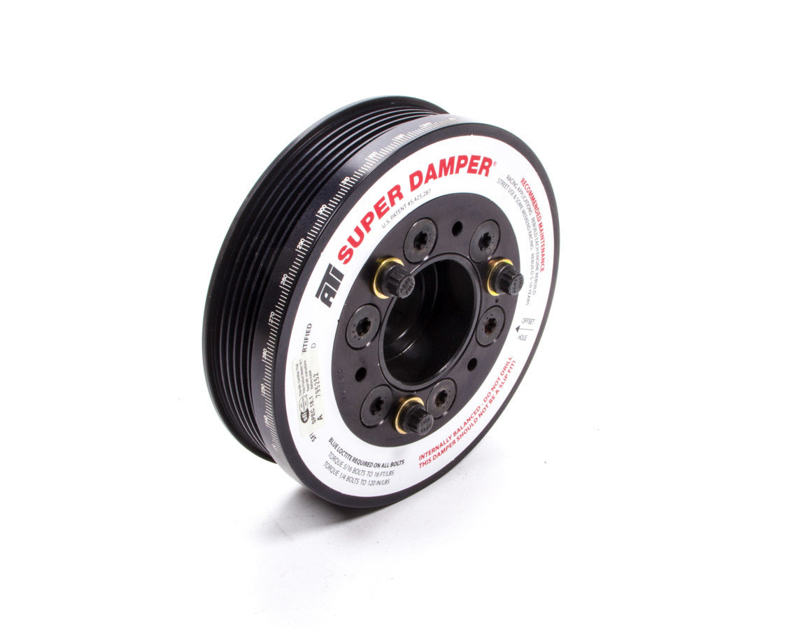 ATI Performance Harmonic Balancer for Ford 4.6L Modular Engine, SFI 18.1 Certified, Aluminum and Steel Construction, Black Finish, Internal Balance