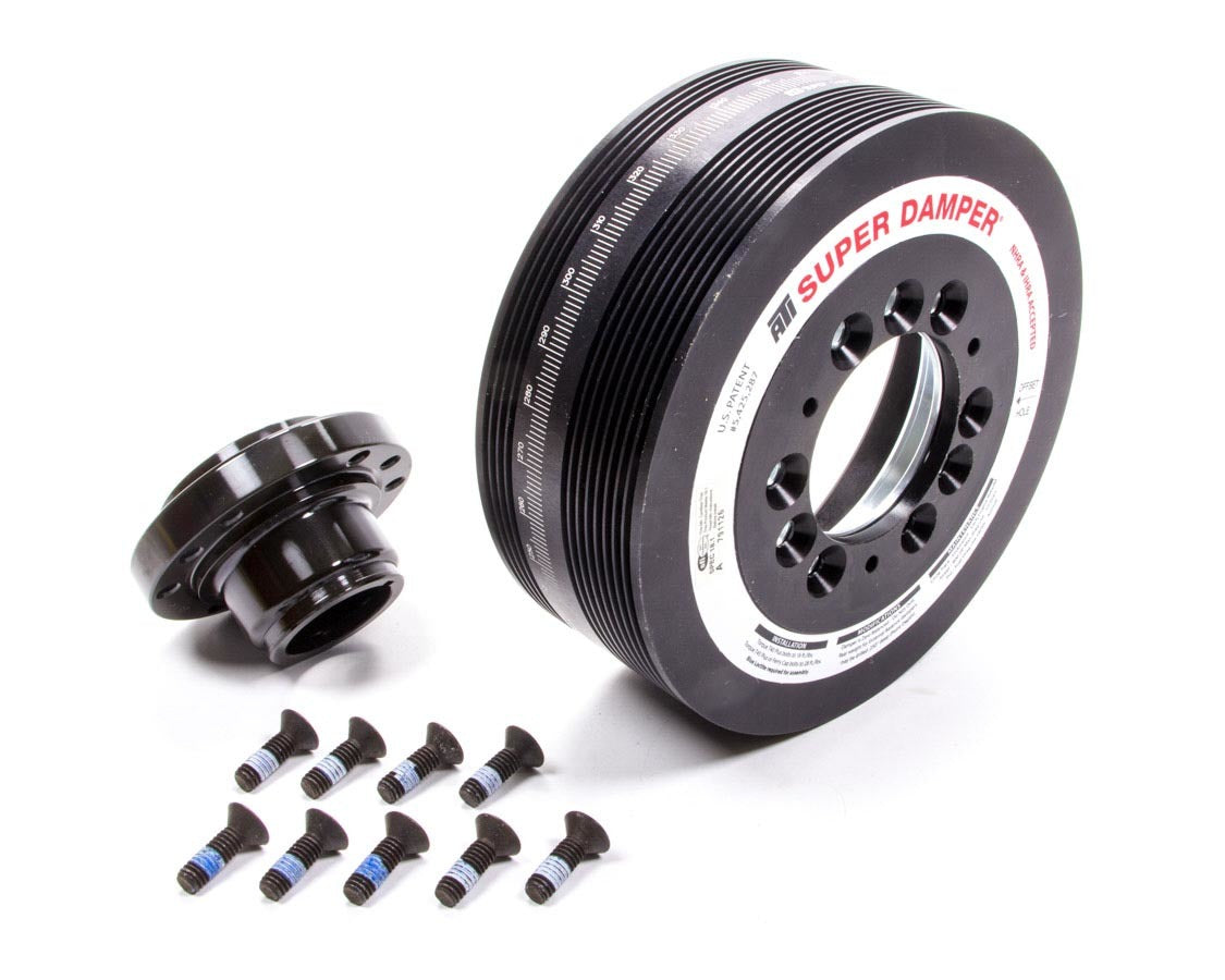 ATI Performance LS7 Harmonic Balancer SFI 18.1 for Chevrolet Corvette, Aluminum/Steel, Black