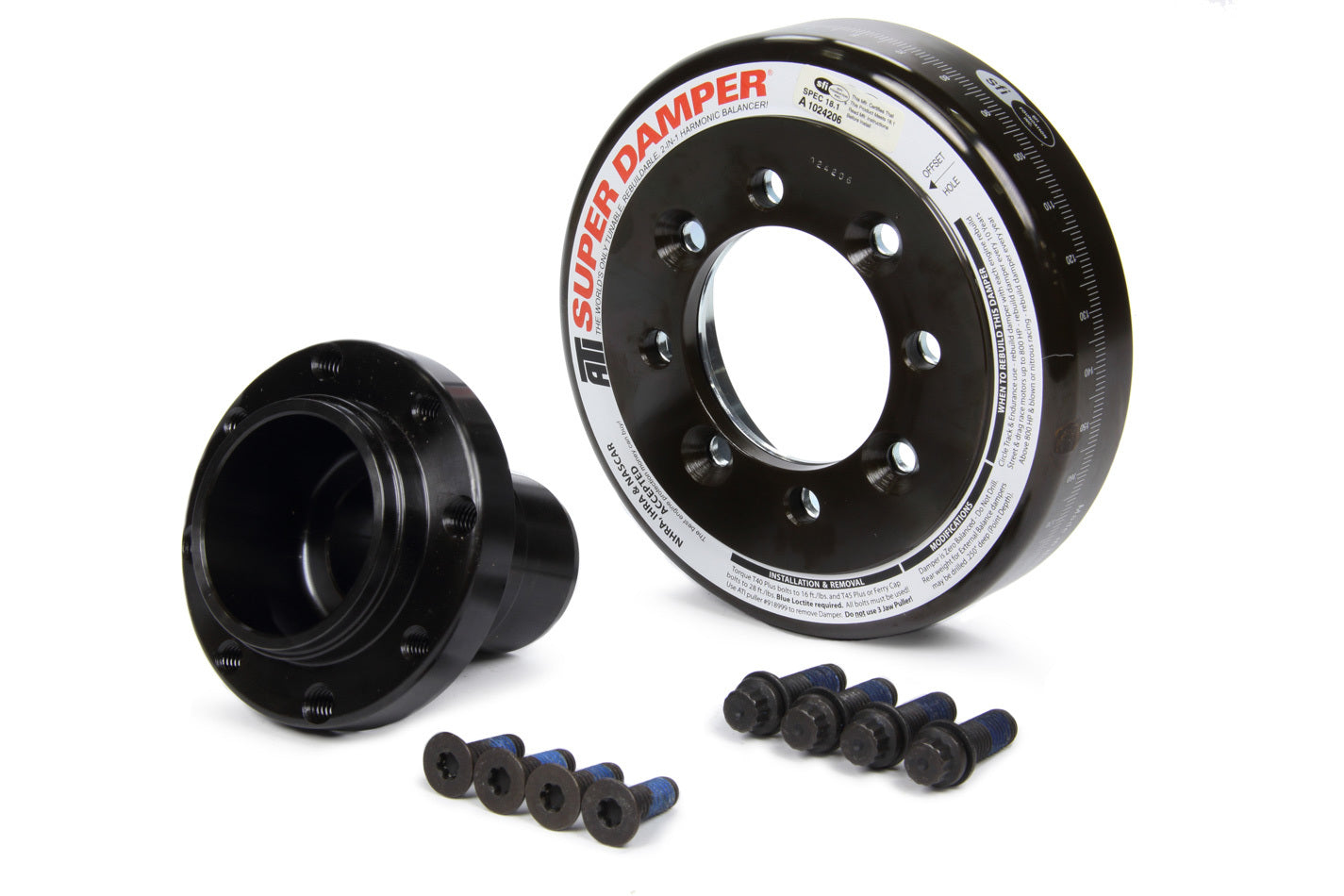 ATI Performance SBF 6.325 Inch Harmonic Damper with Steel Construction and Black Oxide Finish