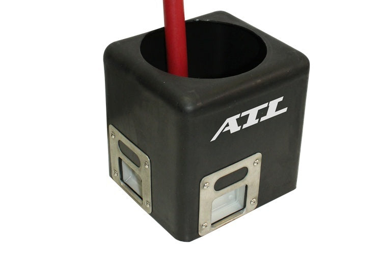 ATL FUEL CELLS CO-AA-009 Surge Tank, 0.6 Gallon Capacity, 5 x 5 x 6 Inches, Black Plastic, 8 AN Fitting