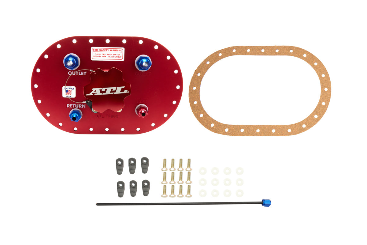 ATL Fuel Cells PT-BG-032 Aluminum Fuel Cell Filler Plate with Twist Lock Cap and Straight Neck