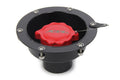 ATL Fuel Cells RF108 Recessed Fender Fuel Filler Cap Assembly with Twist Lock, Steel, Black Powder Coat