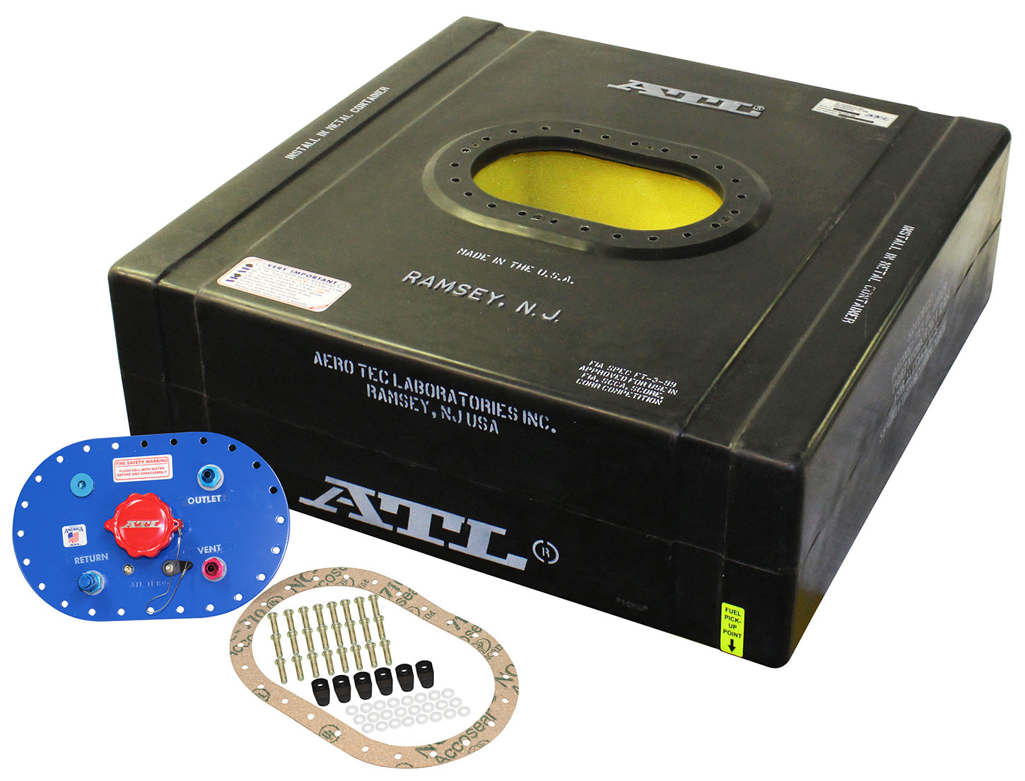 ATL Fuel Cells Saver Cell A Configuration 22 Gallon Fuel Cell with 8 AN Male Outlet and Foam Interior