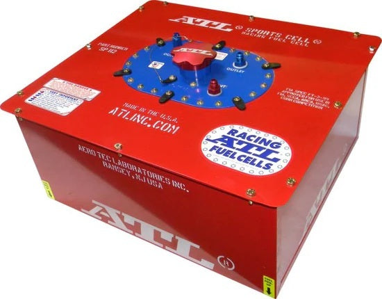 ATL Fuel Cells SC-AA-060 12 Gallon Sports Cell FIA FT3 with Steel Construction and Red Powder Coat Finish