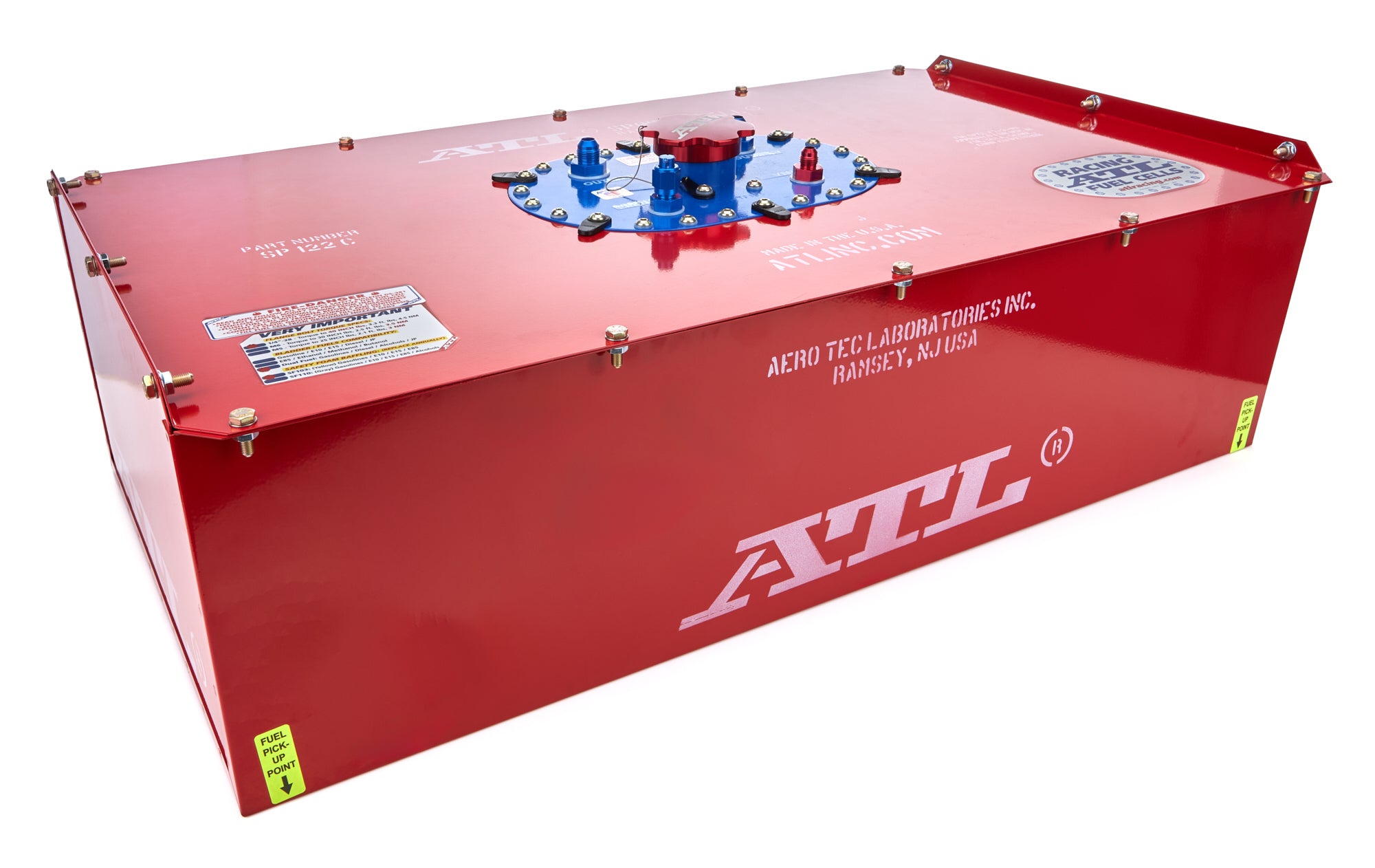 ATL Fuel Cells SC-AA-100 22 Gallon Sports Fuel Cell with FIA Approval, Steel Construction, Red Powder Coat