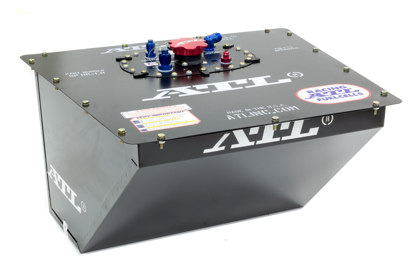 ATL Fuel Cells SC-AA-310 Black Widow 16-Gallon Dirt Late Model Fuel Cell with Wedge Design
