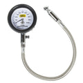 Autometer Tire Pressure Gauge 2164, Analog, 0-100 PSI, 2-1/4 Inch Diameter, White Face with Gray Case