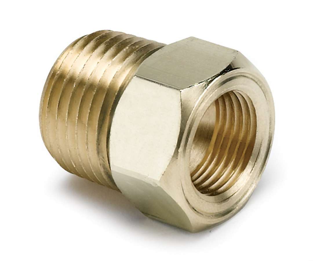 Autometer 2264 Brass 1/2 Inch NPT Male to 5/8-18 Inch Female Temperature Gauge Adapter