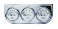 Autometer 2325 Gauge Panel Assembly with Oil Pressure, Voltmeter, and Water Temperature - 2-1/16 Inch White Face Analog Instrument Cluster