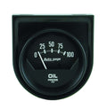 Autometer 2360 Mechanical Oil Pressure Gauge 0-100 PSI Black Face, 2-1/16 Inch Diameter