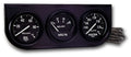 Autometer 2397 Gauge Panel Assembly with Oil Pressure, Voltmeter, and Water Temperature - 2 Inch Diameter, Black Face