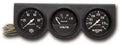 Autometer 2398 Gauge Panel Assembly with Oil Pressure, Voltmeter, and Water Temperature - 2-5/8 Inch Diameter, Black Face