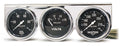 Autometer 2399 Gauge Panel Assembly with Oil Pressure, Voltmeter, and Water Temperature 2-5/8 Inch Diameter Black Face