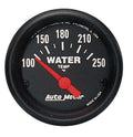 Autometer 2635 Water Temperature Gauge Z-Series 100-250°F with Black Face and Short Sweep
