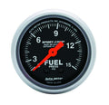 Autometer 3311 Mini Sport-Comp Fuel Pressure Gauge 0-15 PSI Mechanical Analog Black Face